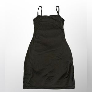 Black slip dress